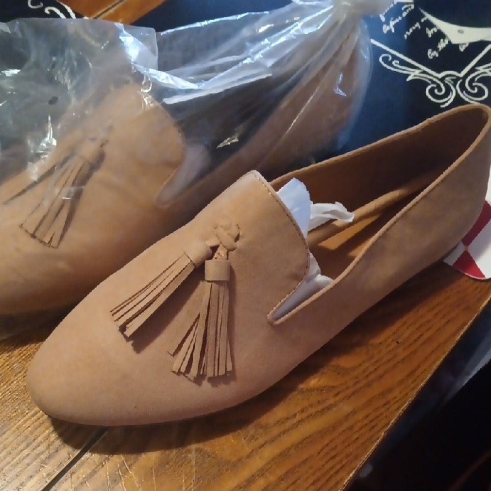J. Crew Suede Tassel Loafers in Camel Tan